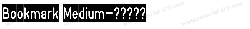 Bookmark Medium字体转换